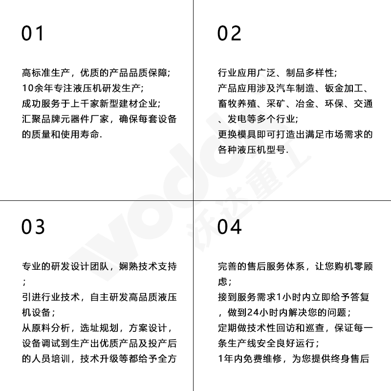 眾多企業(yè)選擇沃達(dá)重工的4大理由